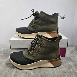 Sorel Out N About III Classic Waterproof Duck Boots Olive Green NL4431-397 6.5